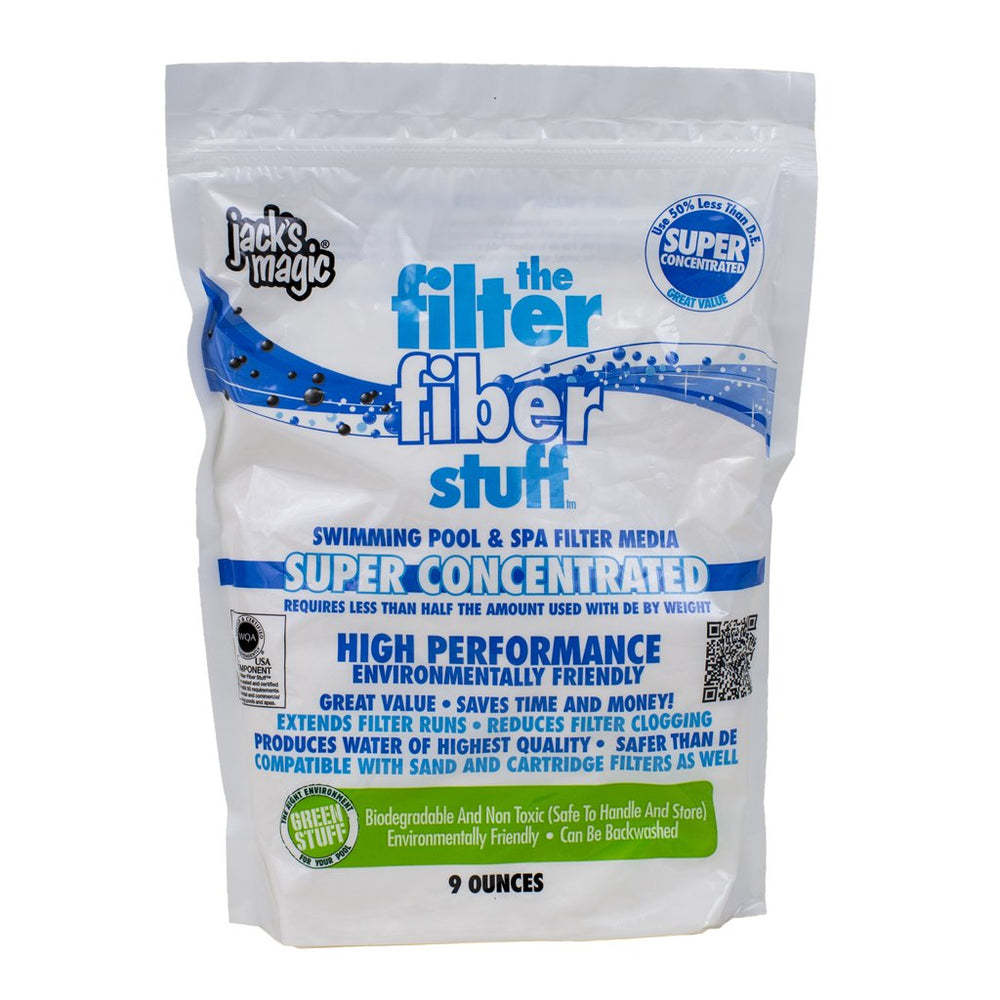 Jack's Magic Filter Fiber Stuff 9oz bag front view with sand material