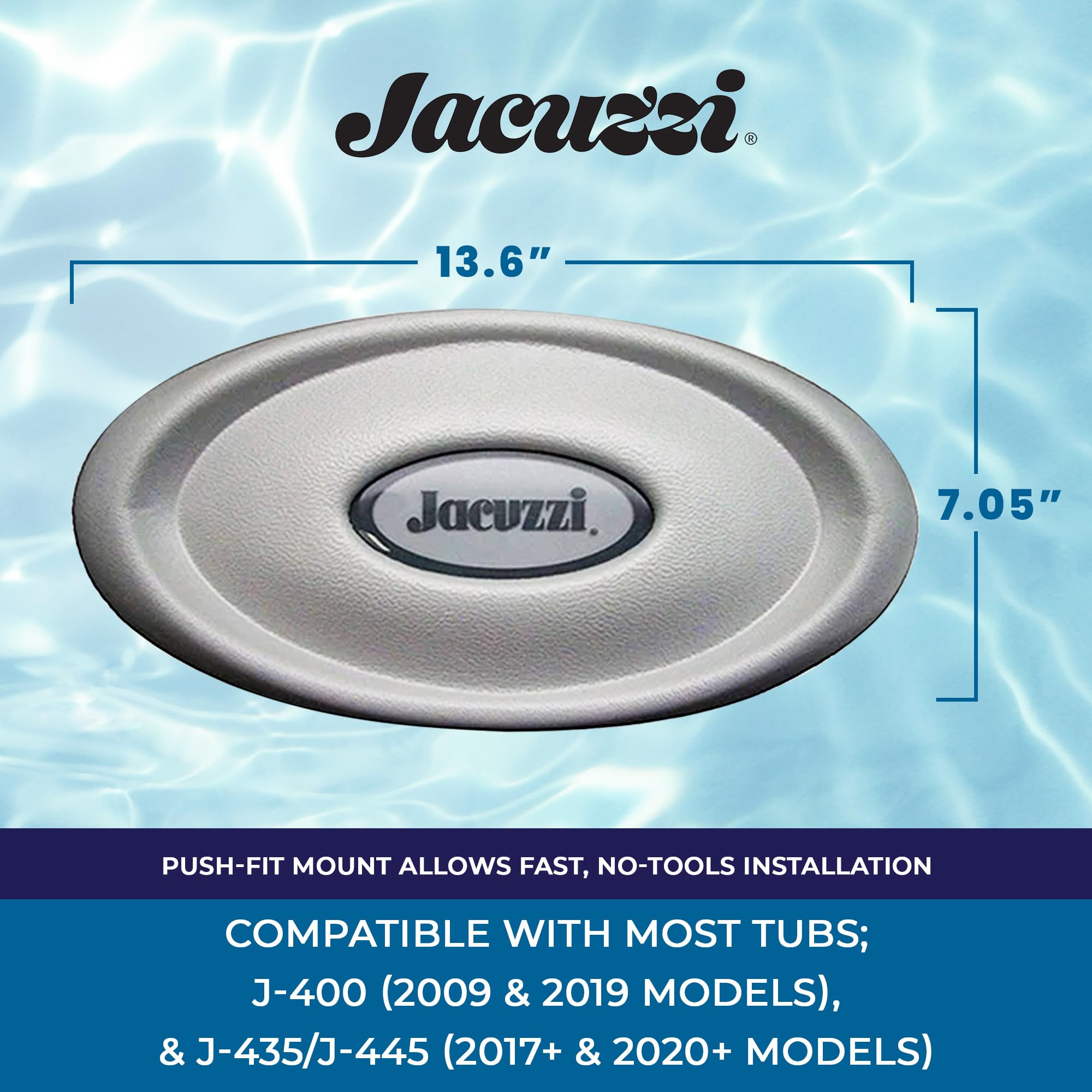 Jacuzzi J-400 Spa Pillow installation in a hot tub