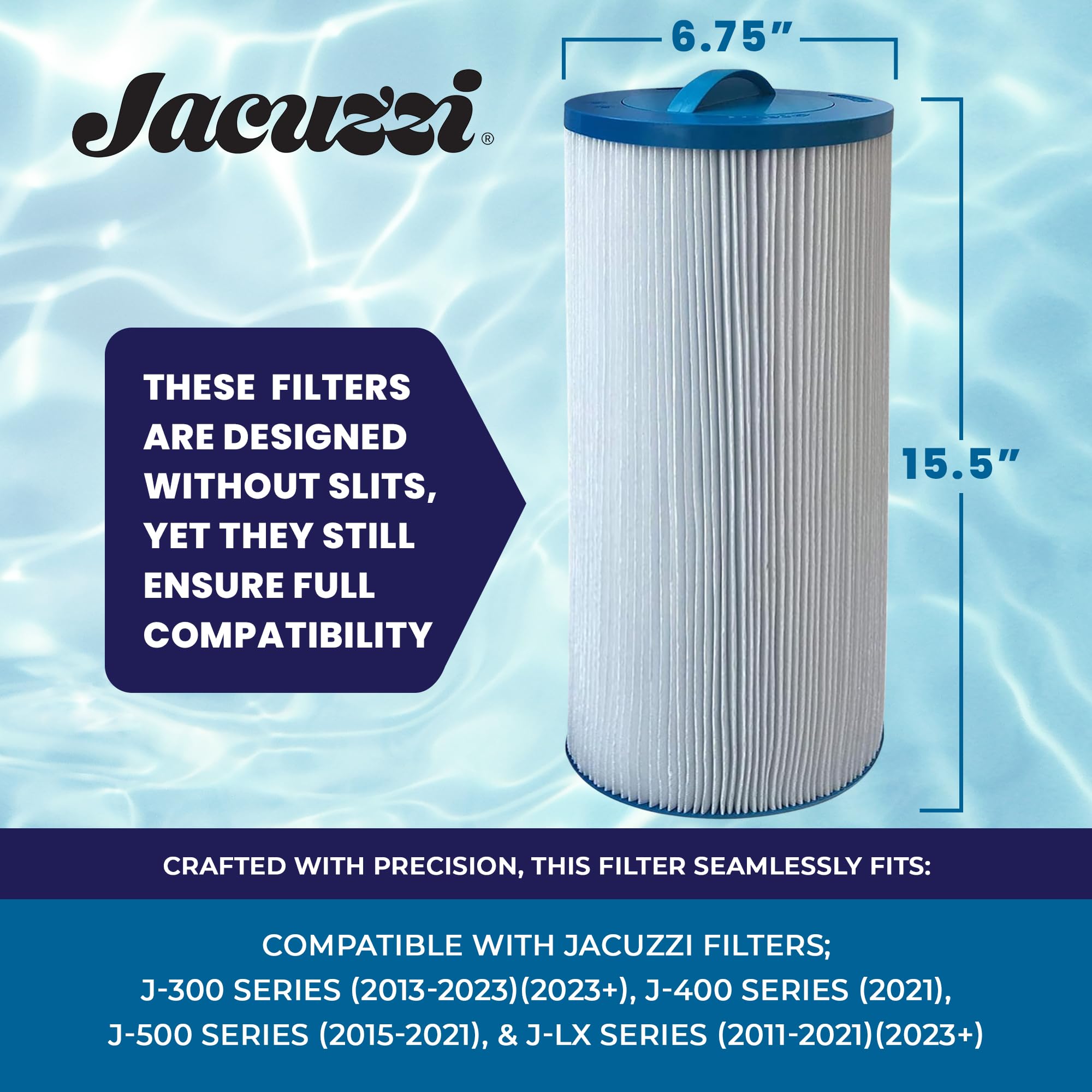 Jacuzzi ProClear Hydro Filter Cartridge side view