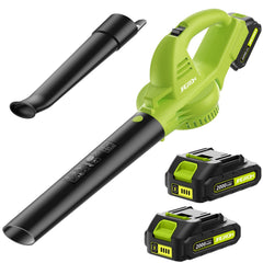 JAGROM cordless leaf blower front view with two tubes