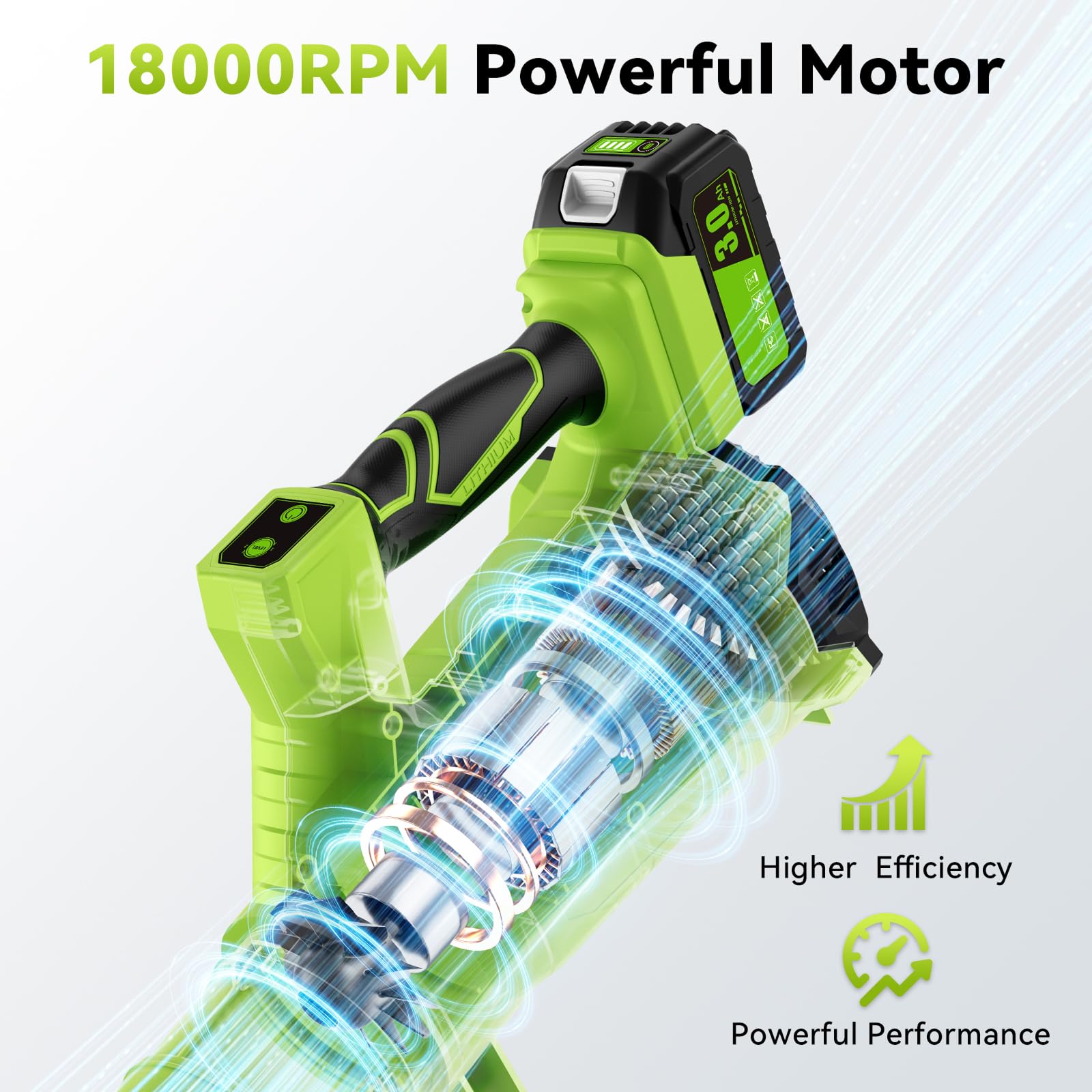 JAGROM electric leaf blower lightweight design close-up
