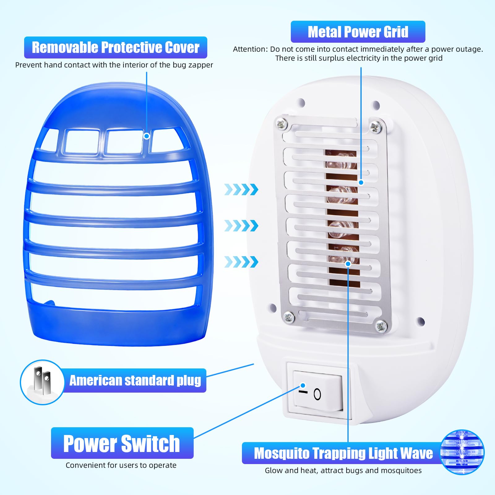 JahyElec insect zapper showing compact design