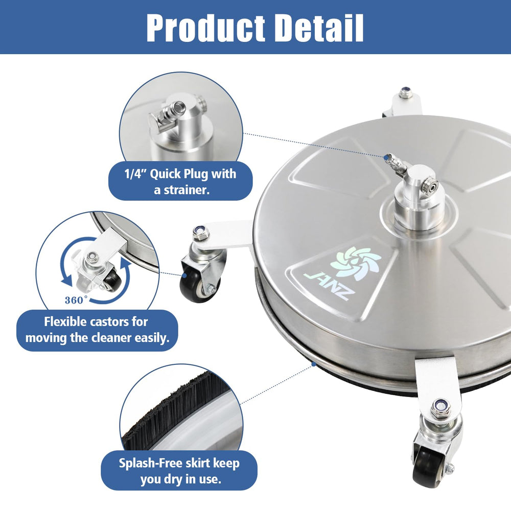 janz surface cleaner with included accessories