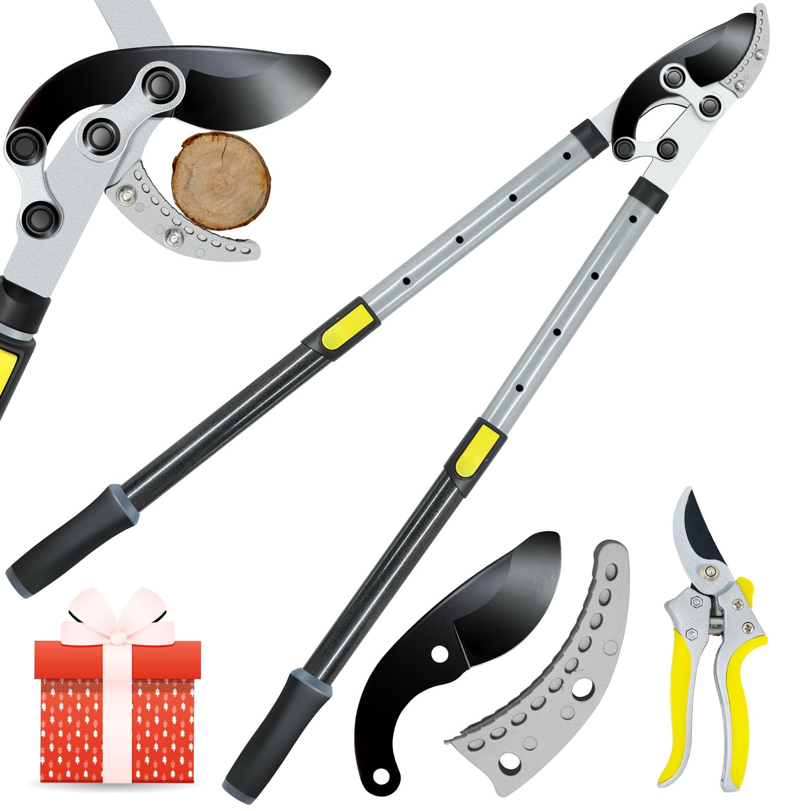 Jardineer Heavy Duty Garden Lopper Set with extendable handles