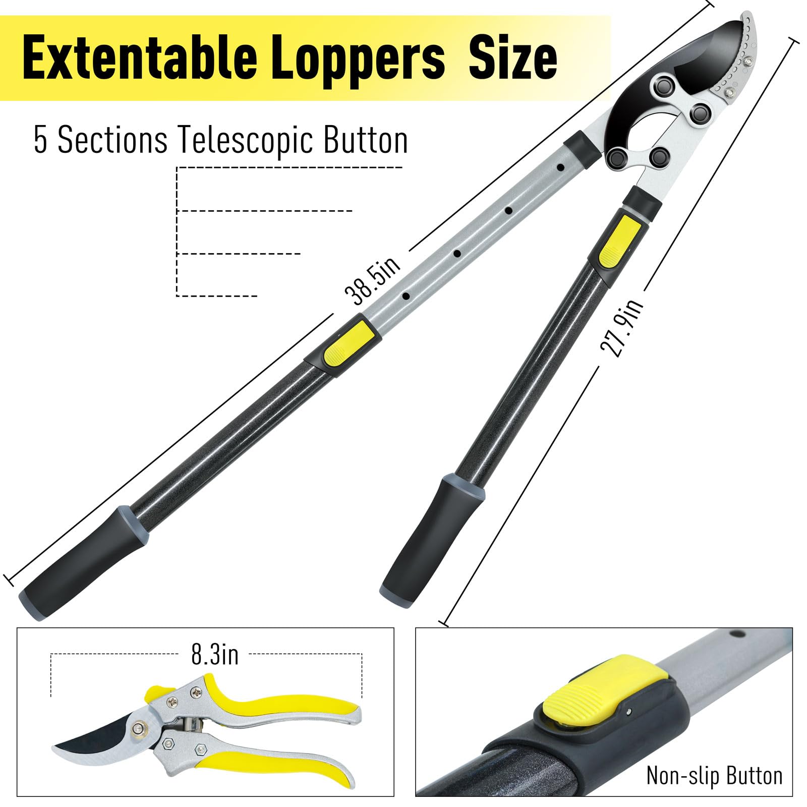 Jardineer lopper set displayed on a wooden table