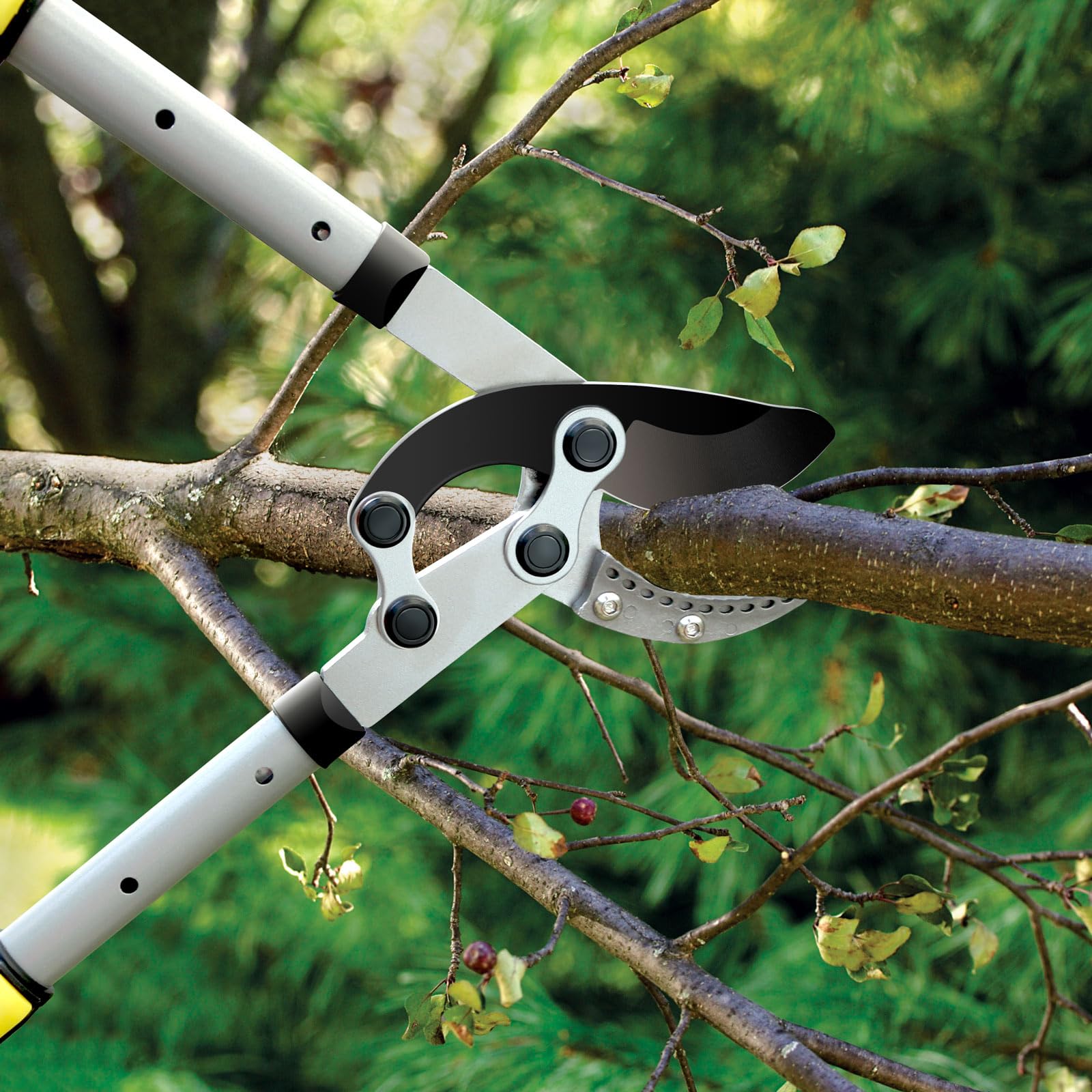 Jardineer lopper showcasing its telescoping handle feature