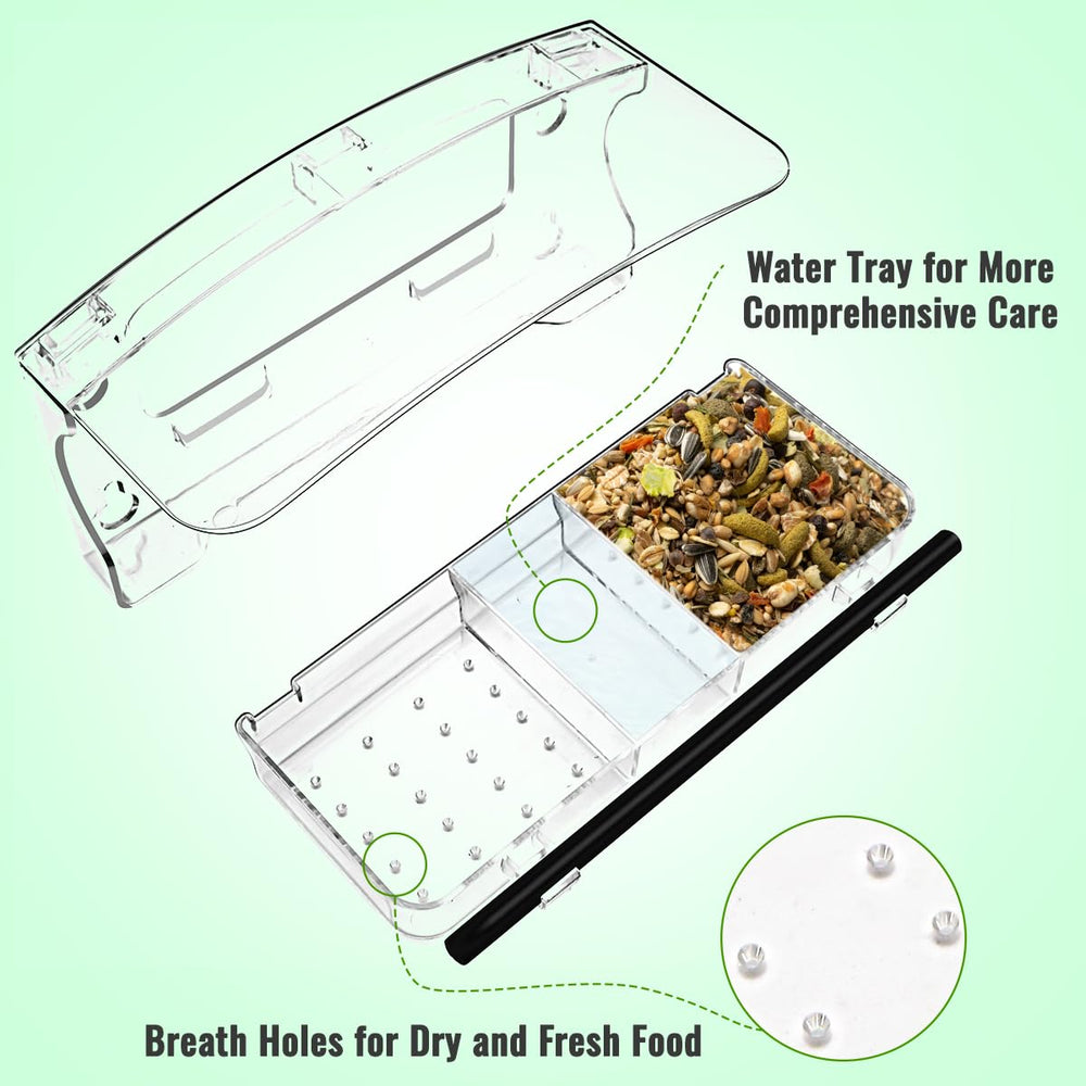 Jarkyfine Window Bird Feeder with clear acrylic design