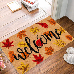 JarThenaAMCS Coir Door Mat placed at front door
