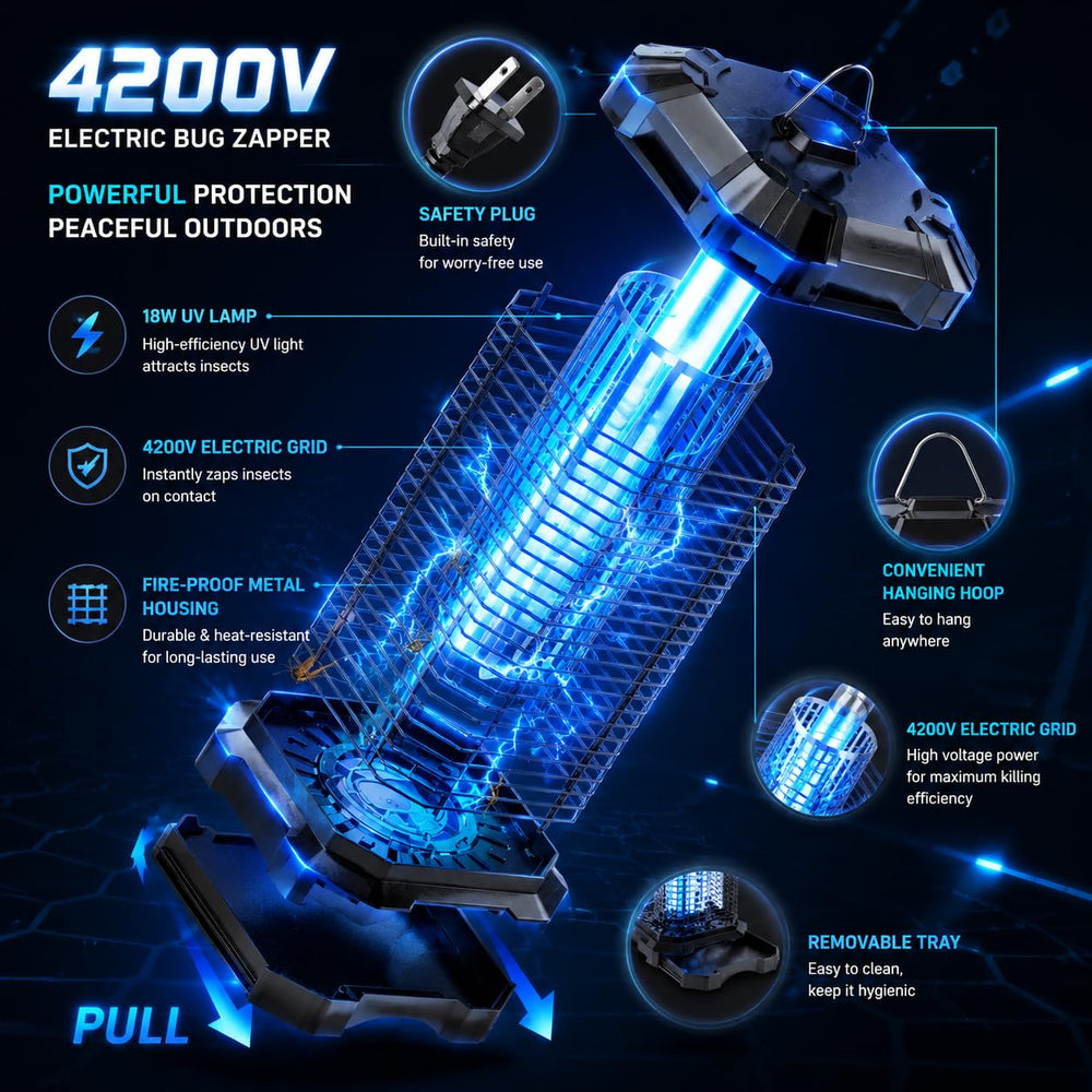 Jawlark Bug Zapper showing internal mesh