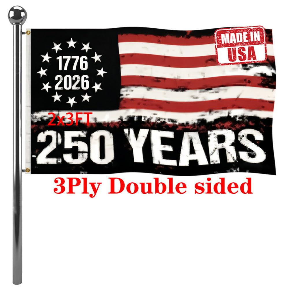 Jayus 250th Anniversary USA Flag 2x3FT front view