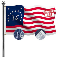 Jayus 3x5 Ft US Flag front view showcasing double-sided embroidery