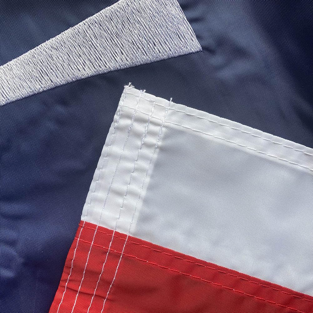 Jayus 3x5 Ft US Flag with vibrant colors against a clear sky