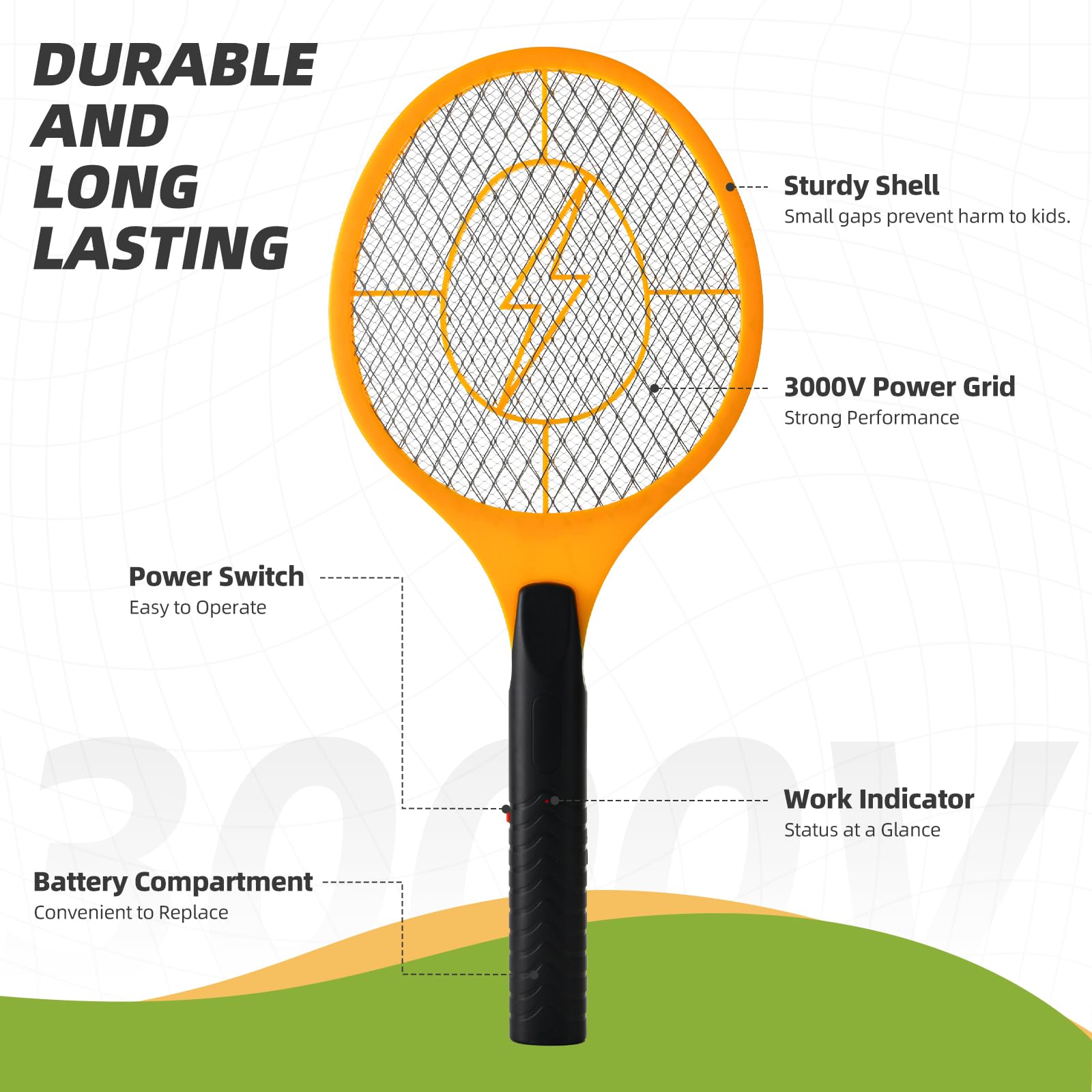 Jazb Electric Fly Swatter in use indoors