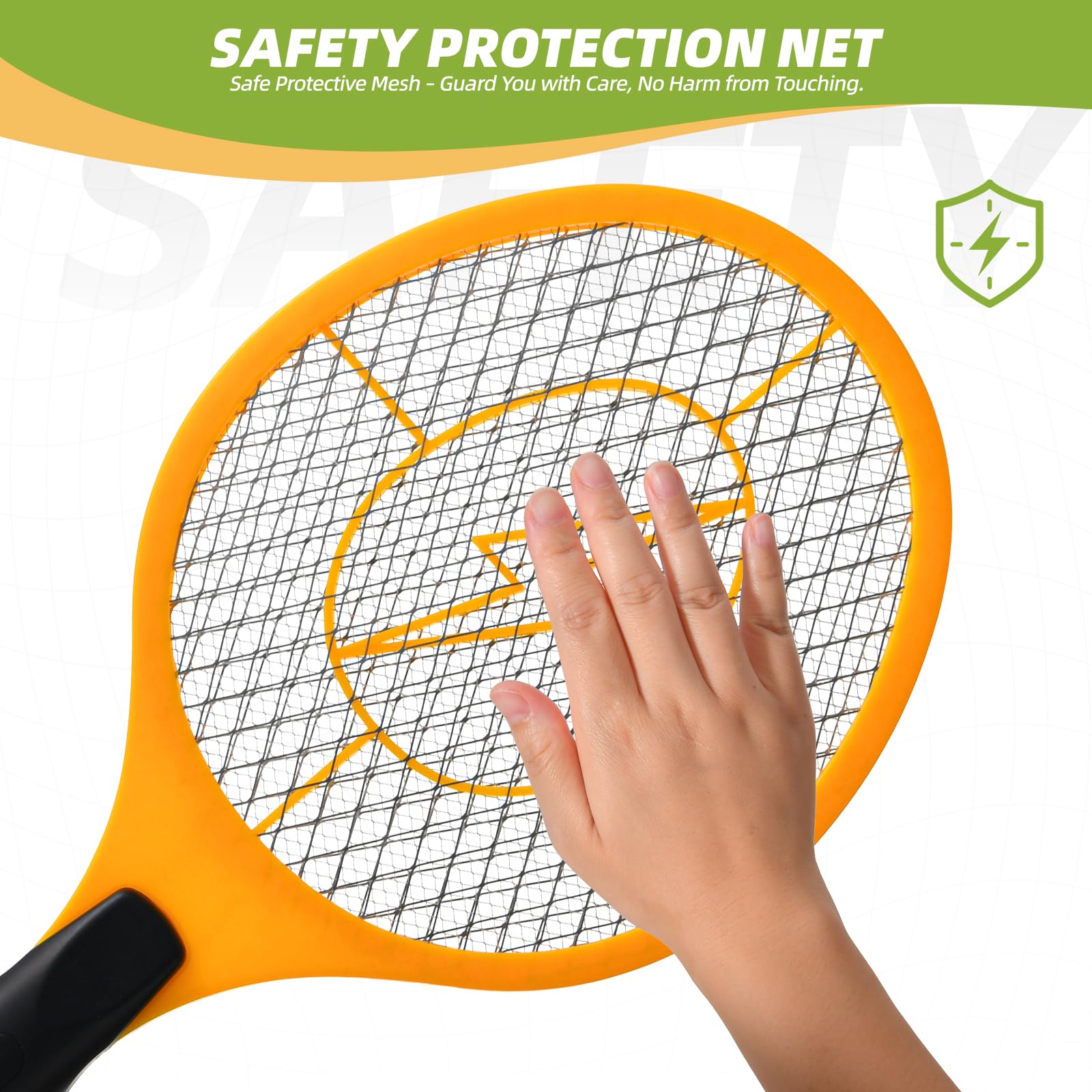 Jazb Electric Fly Swatter on a picnic table outdoors