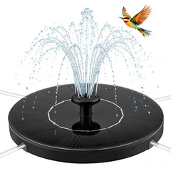 Jbobbju 1.5W Solar Fountain front view with six nozzles