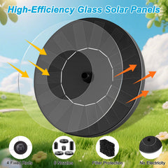Jbobbju Floating Solar Fountain Pump installation with fixing rods