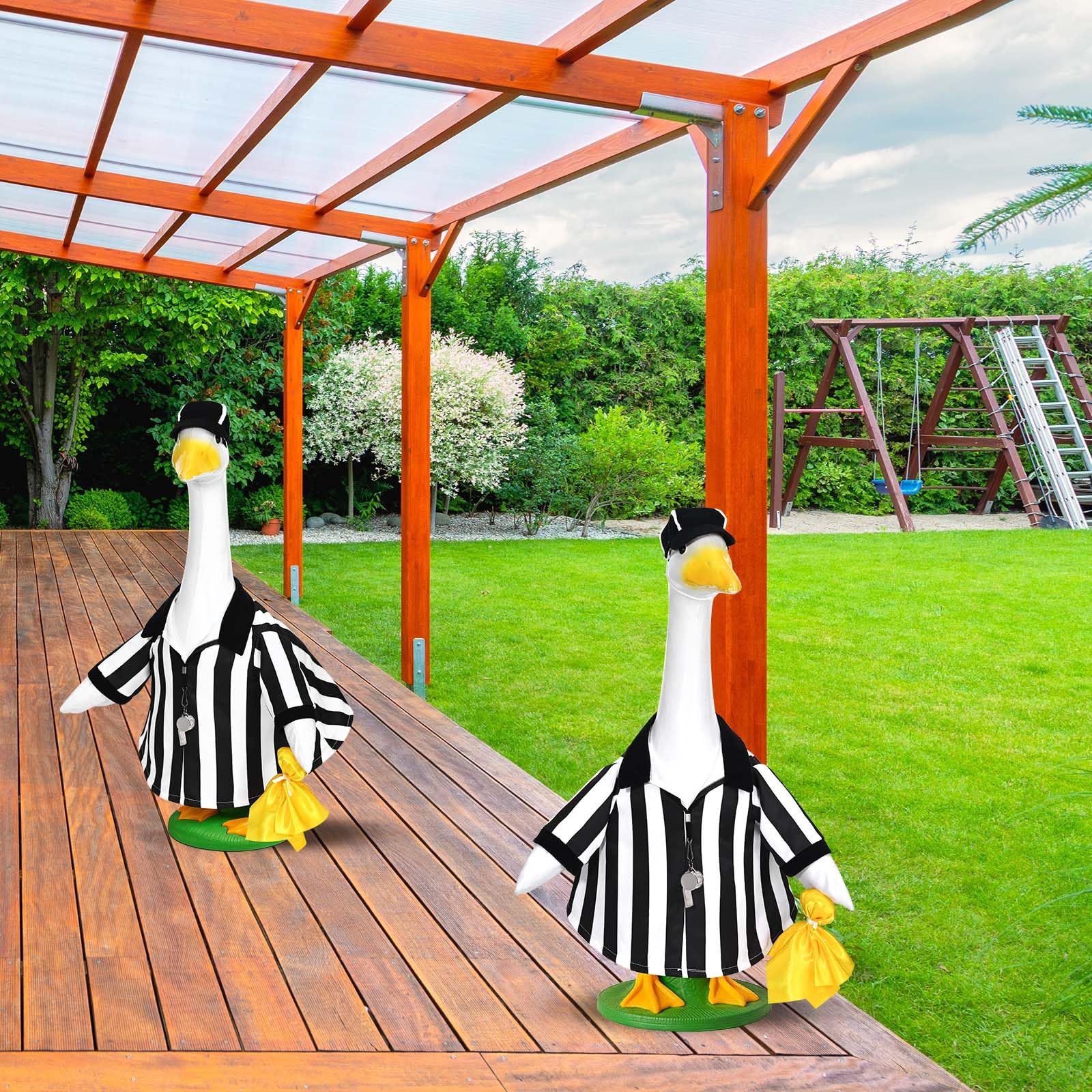 JcHrmers referee goose outfit ideal for outdoor decoration
