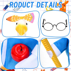 JcHrmers Teacher Goose Outfit laid flat displaying all components