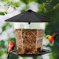 Jealoeur Bird Feeder side view showing hanging wire