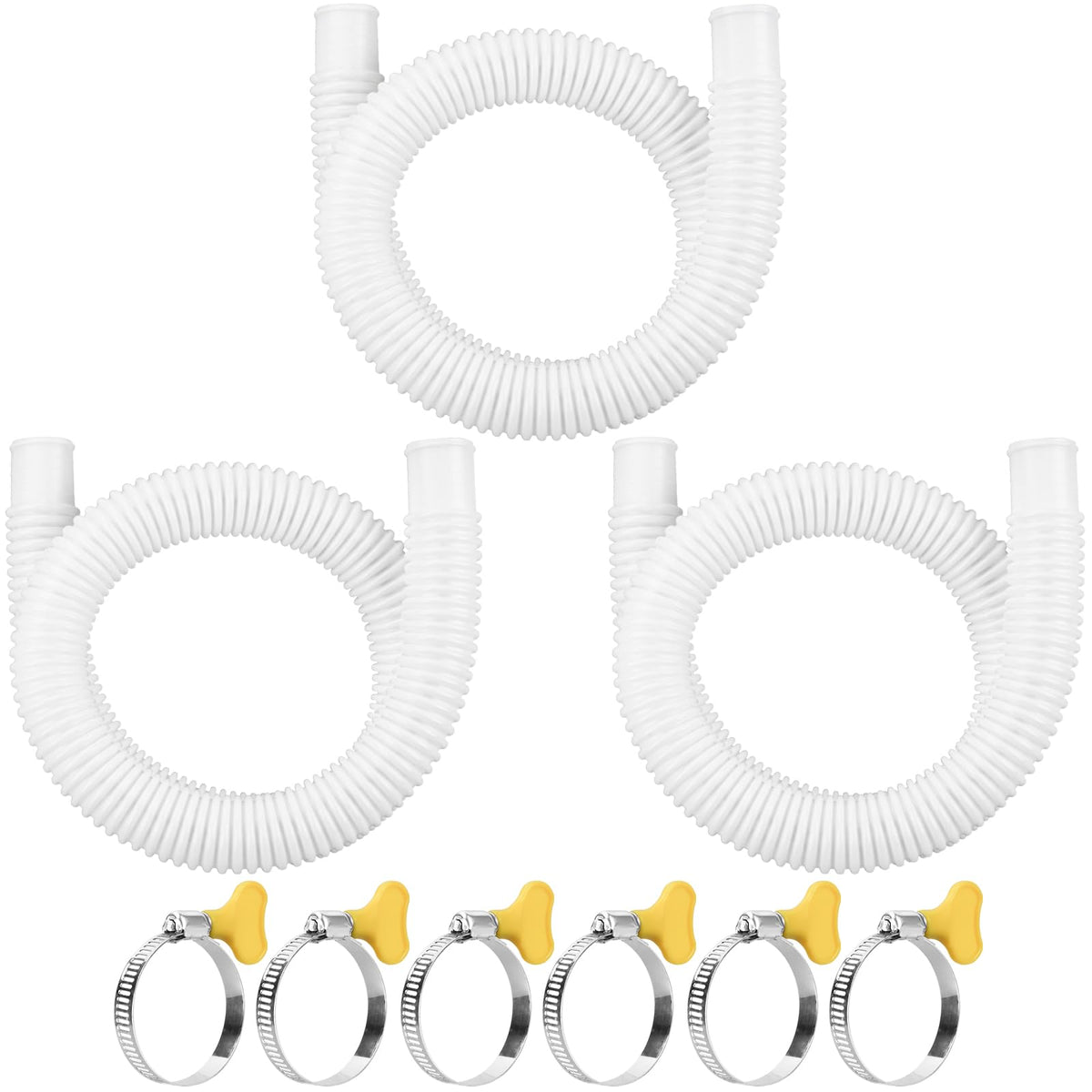 JEKIVEY Pool Hoses 3 Pcs 1.25 inch diameter 41 inch length