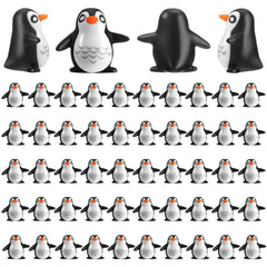 JellyArch 30 Pcs Miniature Penguin Figurines set in black and white