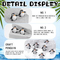 JellyArch penguins used as cake toppers at a birthday party