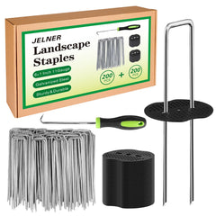 JELNER 6-inch garden stakes pack with gaskets and pick hook