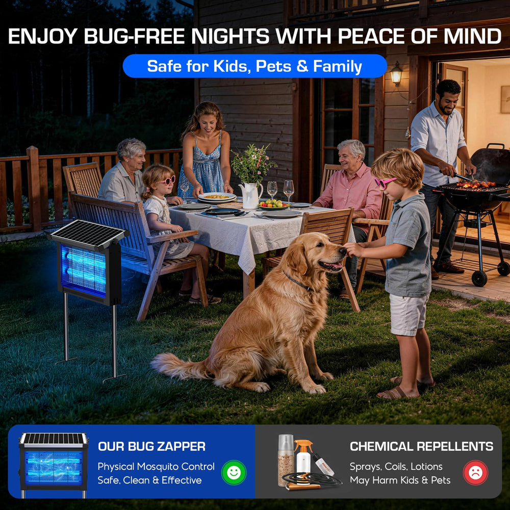 jepwe Solar Bug Zapper packaging display