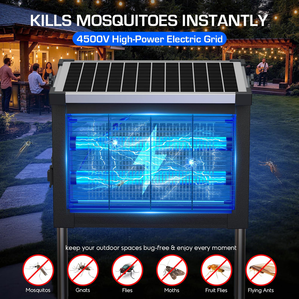 jepwe Solar Bug Zapper with hanging chain display