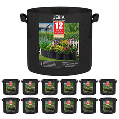 JERIA 20 Gallon Grow Bag front view with clear label