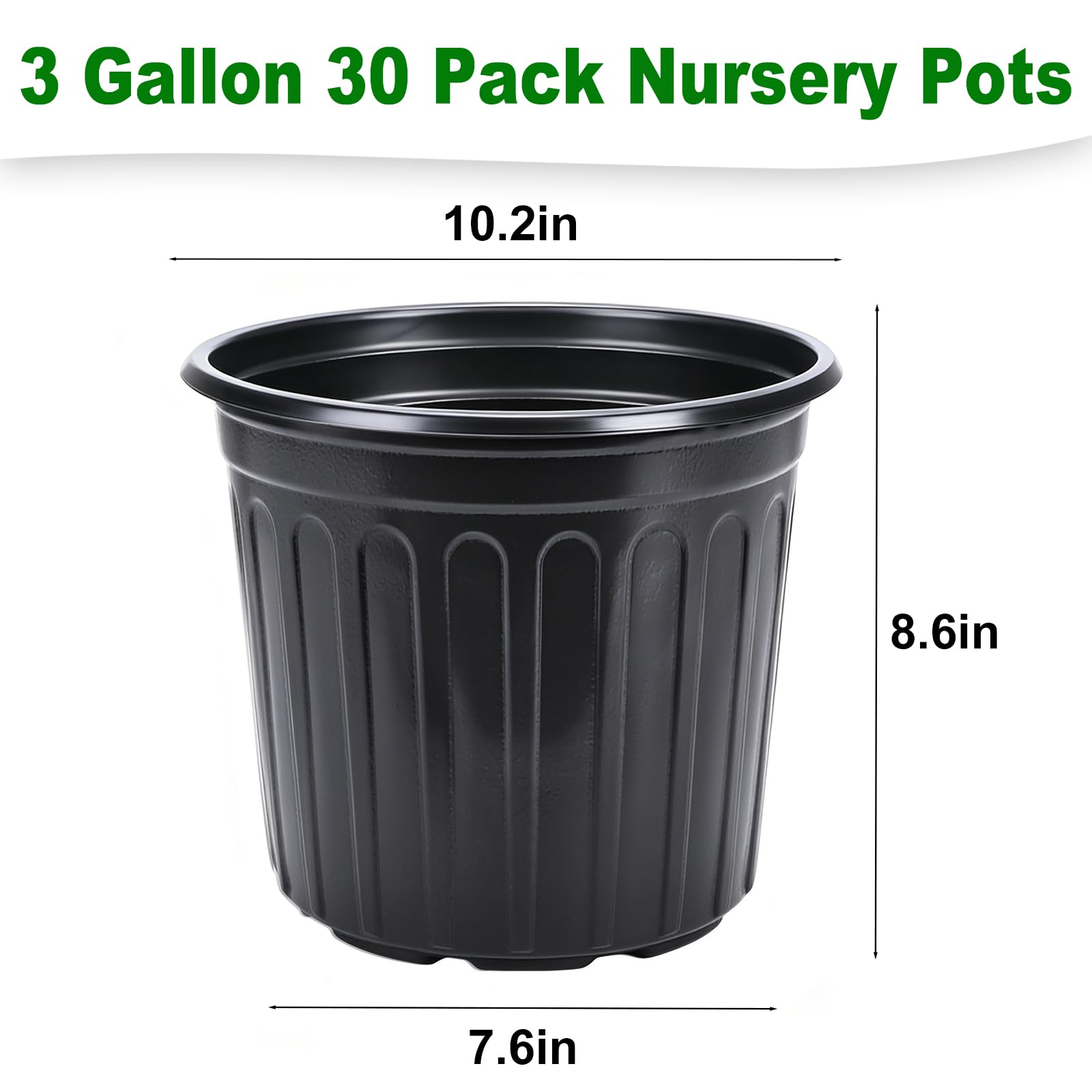JERIA flexible nursery pots stacked for storage