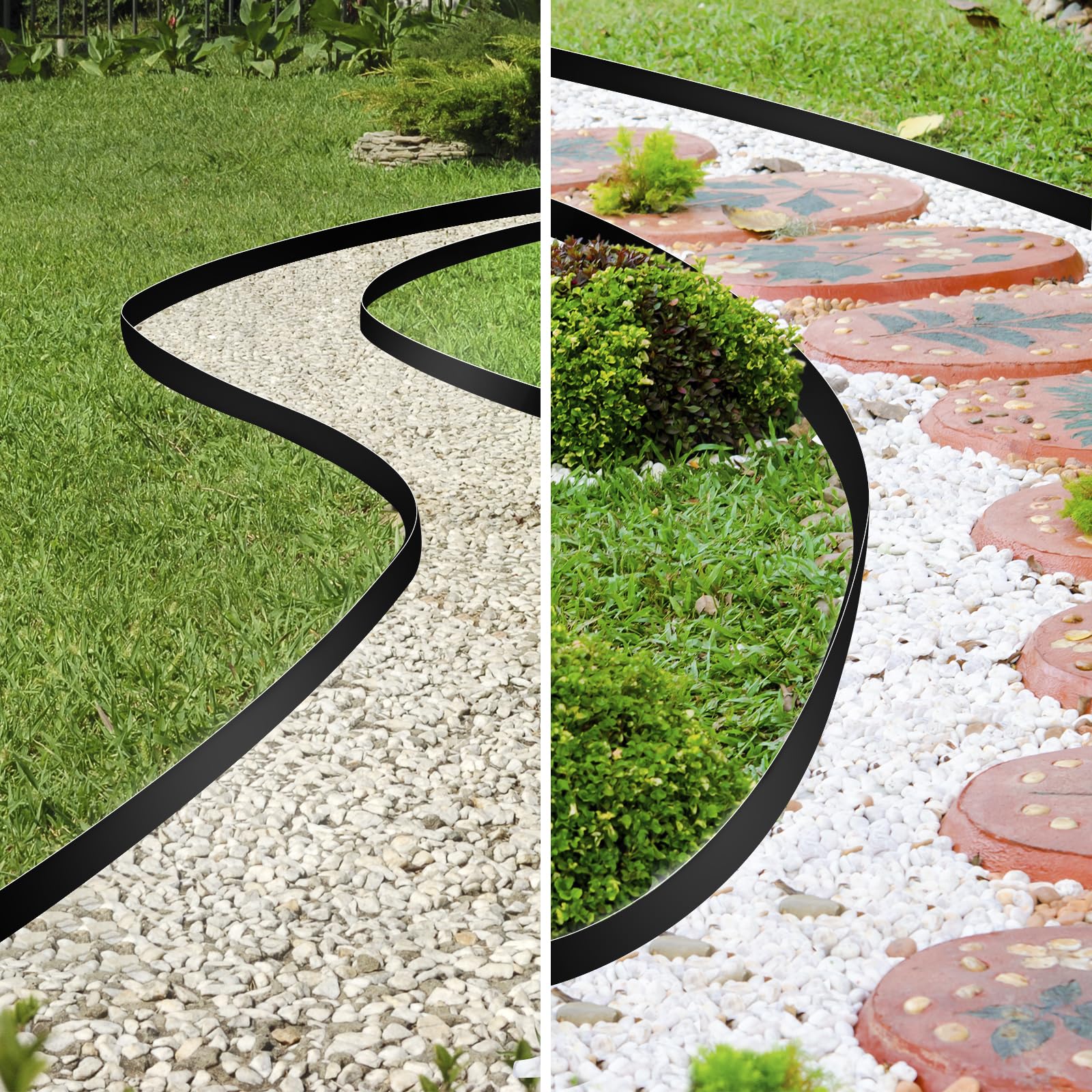 JERIA garden edging showcasing a neat garden border