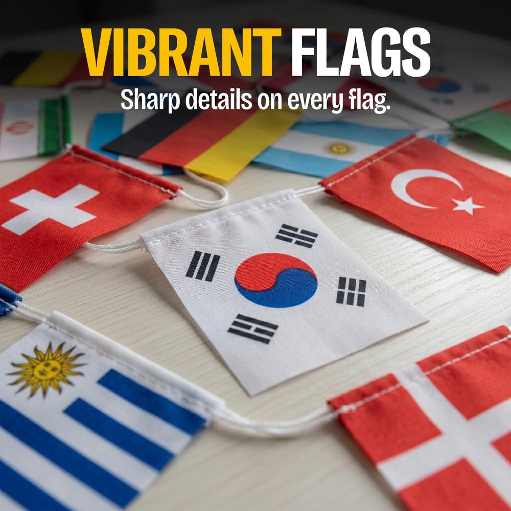Jester Fiesta flag bunting packaging display