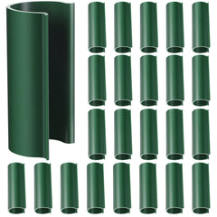 Jetec 32 Pack PVC Pipe Clips in green colour, front view
