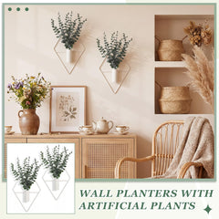 Jexine artificial plant arrangement in wall planter