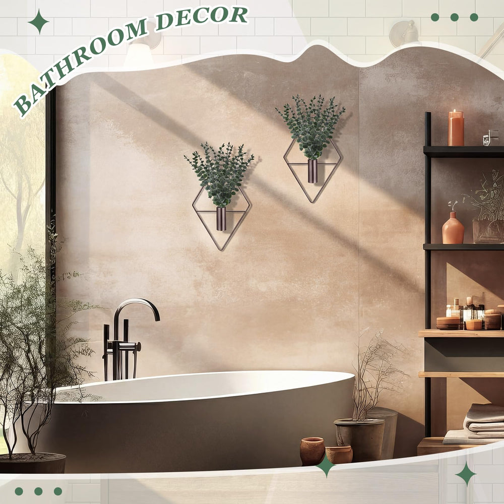 Jexine bronze wall planter in modern home decor setting