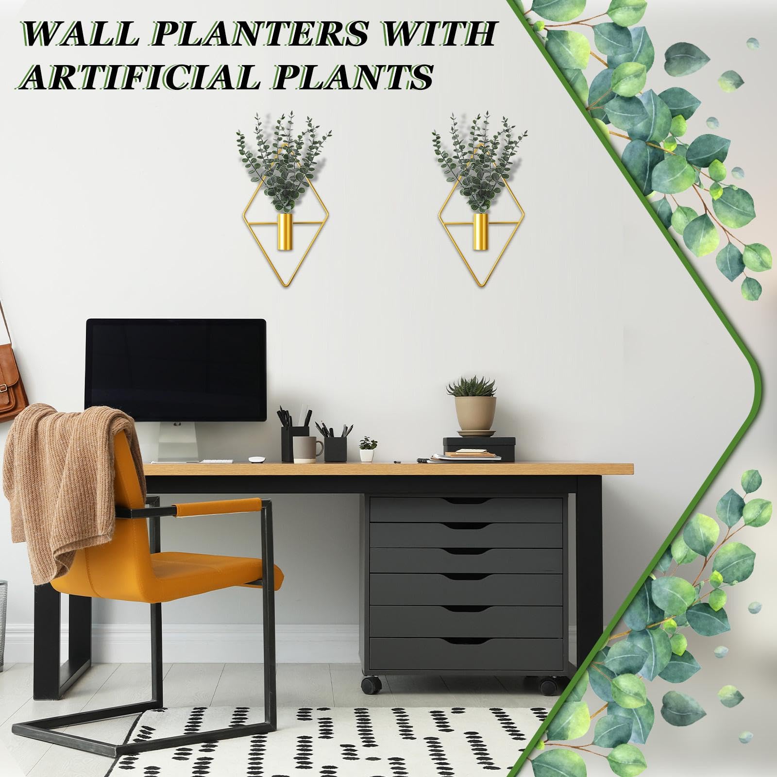 Jexine Hanging Artificial Planters packaging view