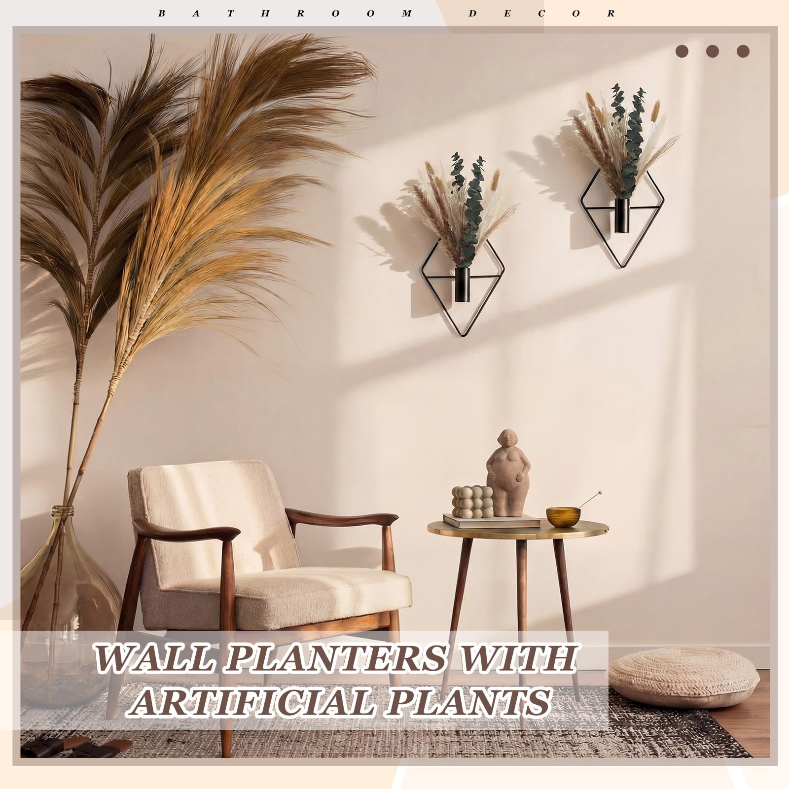 Jexine Hanging Planters Set of 2 on Wall