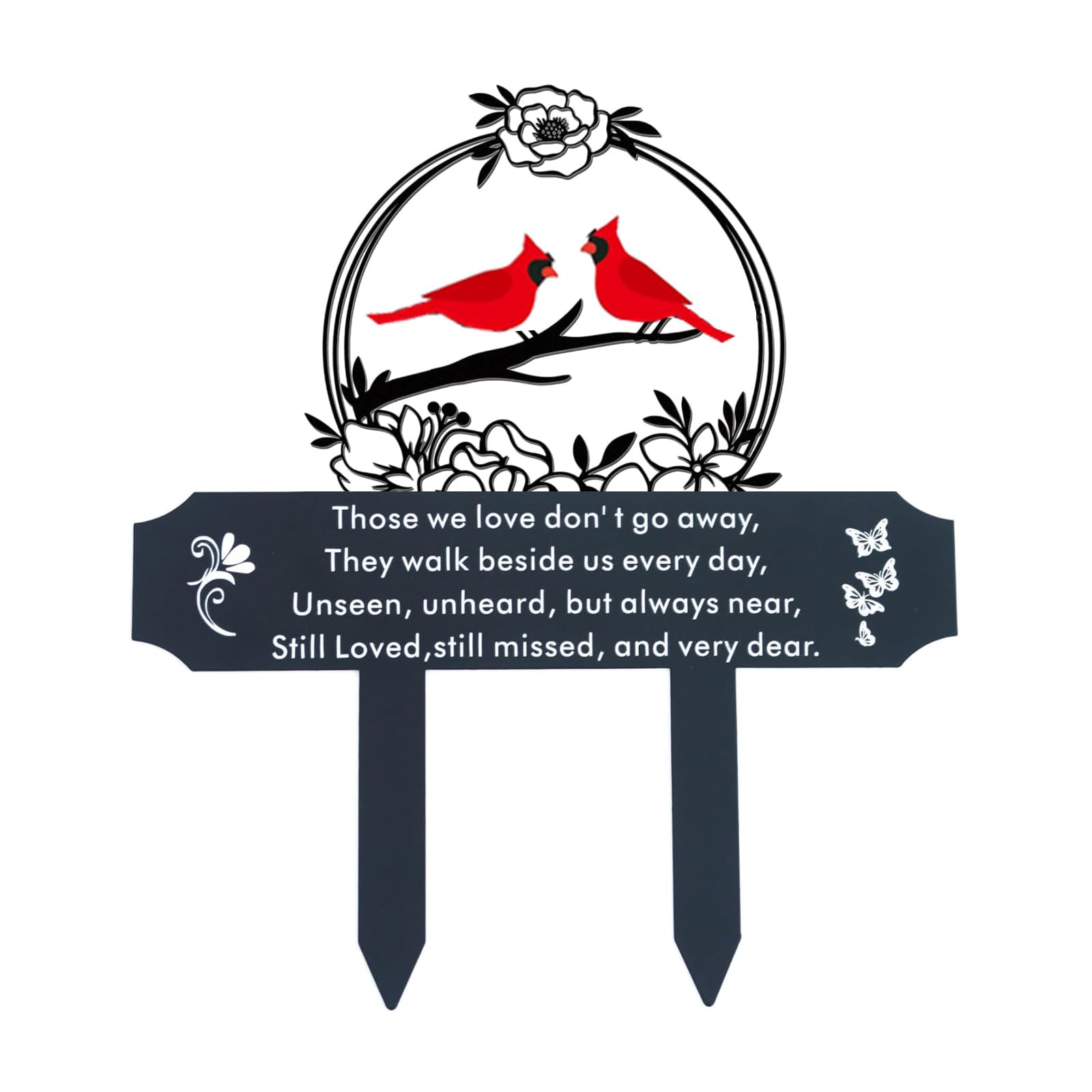 Jiasku Cardinals Memorial Grave Marker showing metal durability