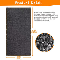 JIAYECHQI Pool Leaf Cover black mesh material