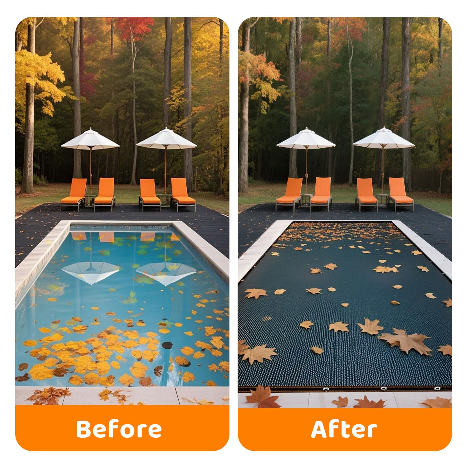 JIAYECHQI Pool Leaf Cover features detail