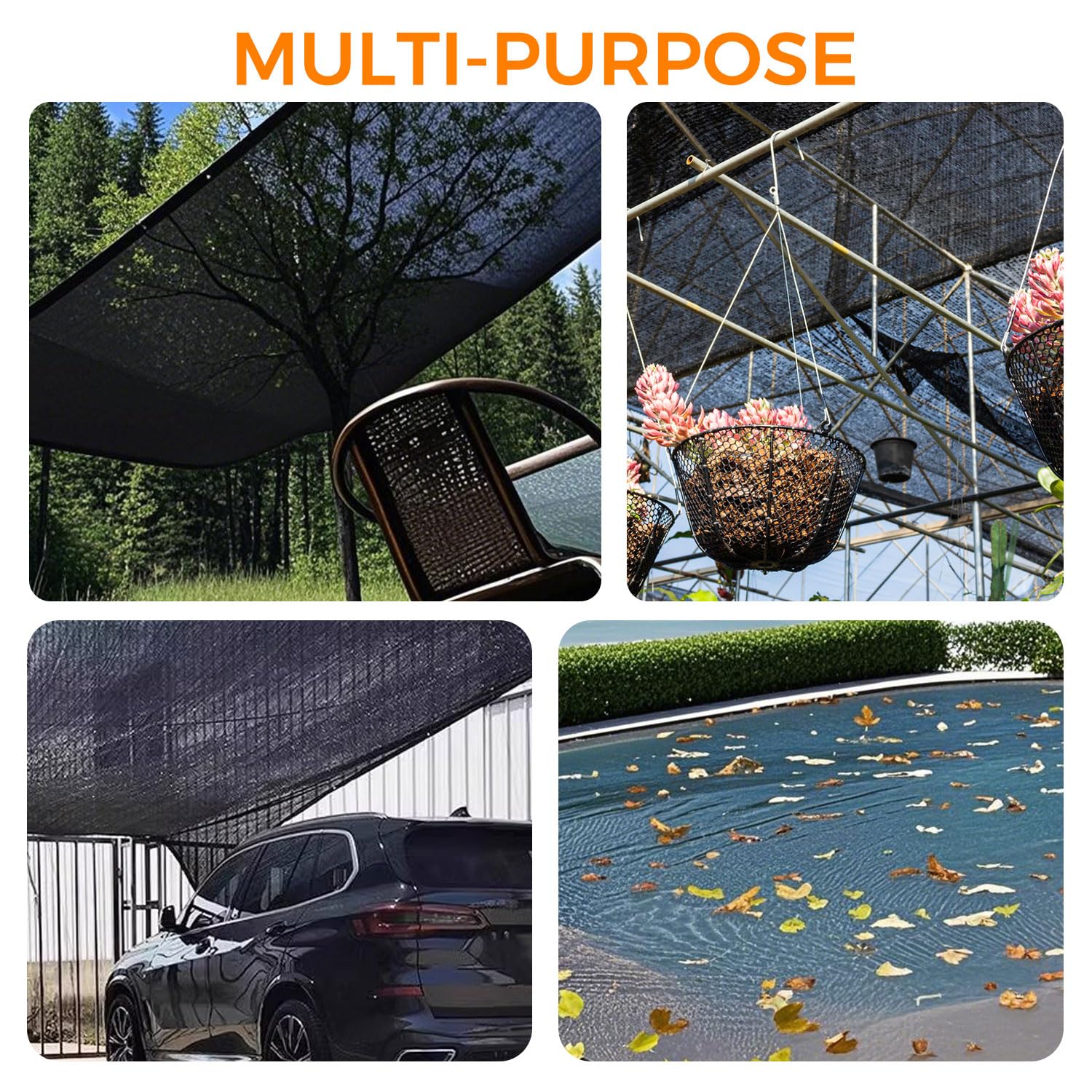 JIAYECHQI Pool Leaf Cover showing durability in weather