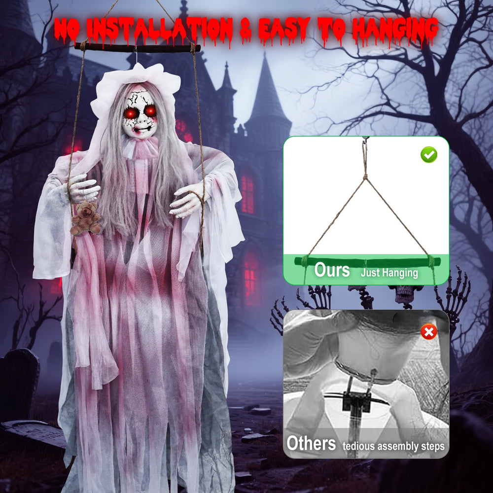 Jibeufi spooky ghost with sound activation feature