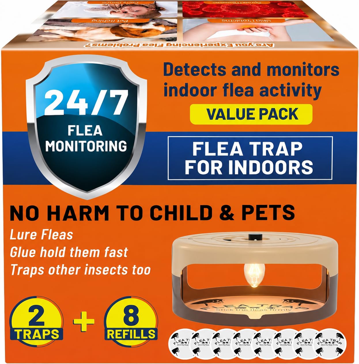 Jiermadun Flea Trap showing easy assembly process