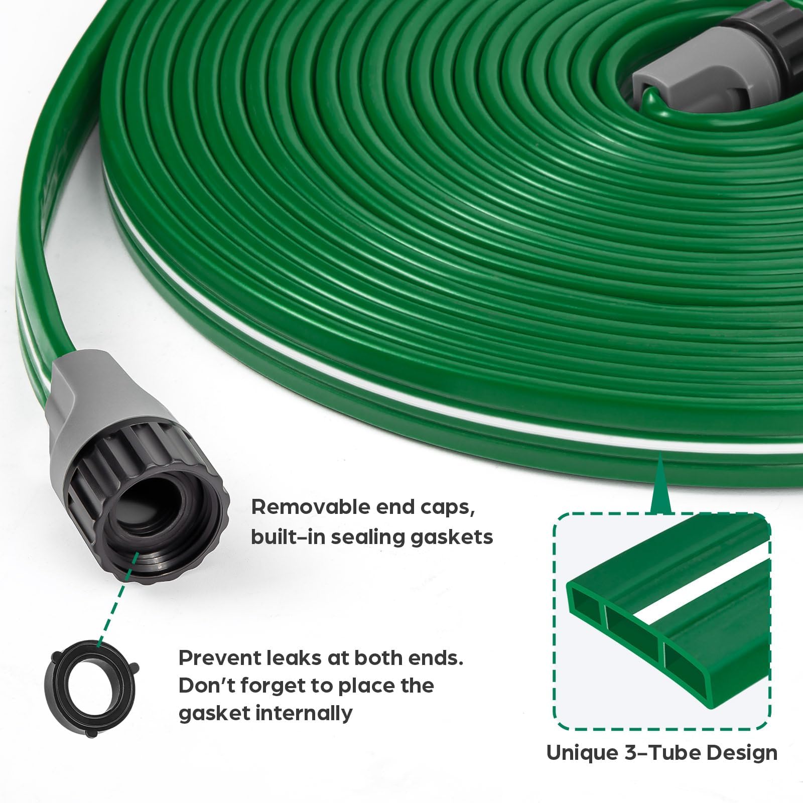 Jin&Bao sprinkler hose with landscape staples