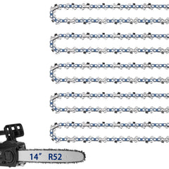 JINFFR 14 Inch Chainsaw Chain 5 Pack front packaging view