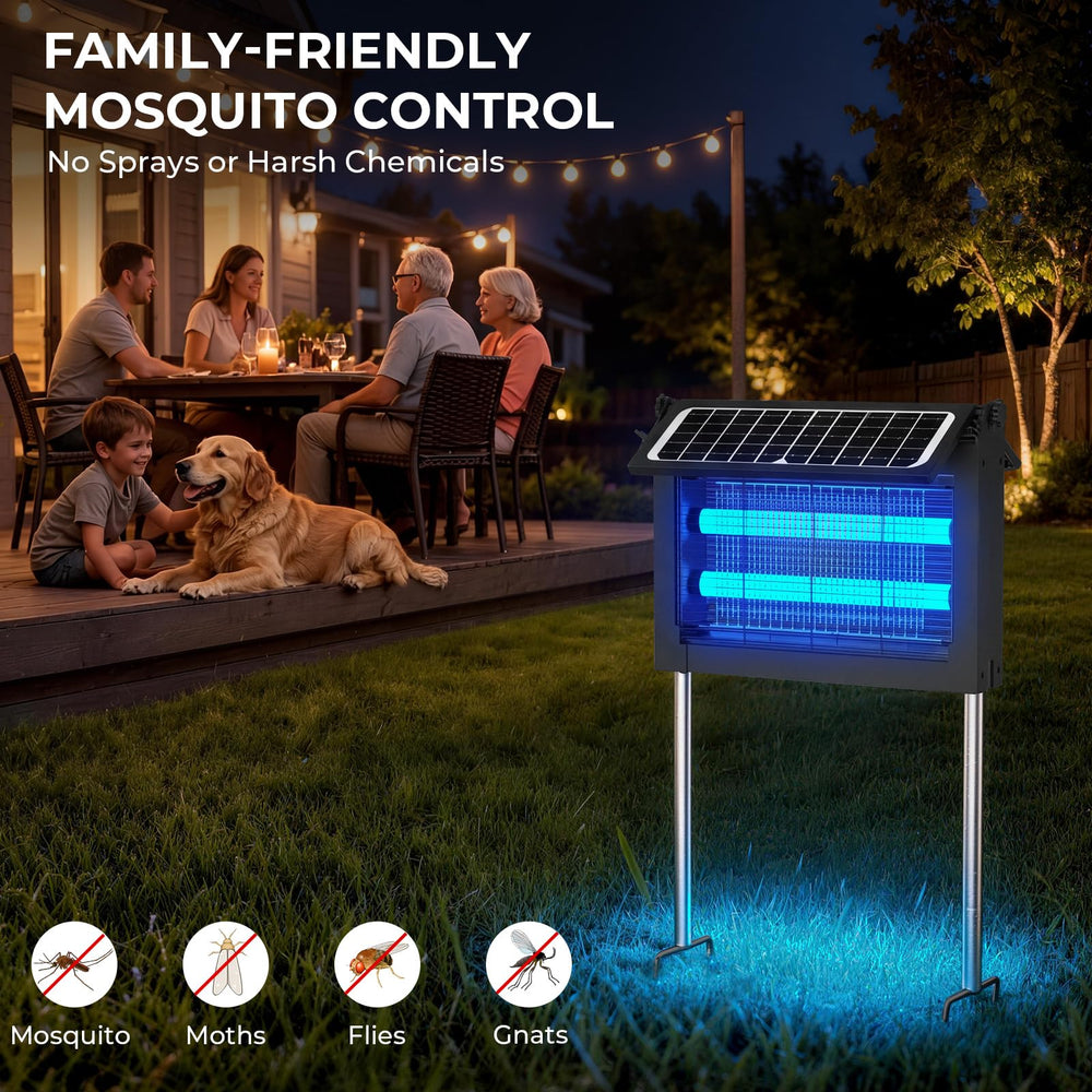 Jinyeda Solar Bug Zapper IPX5 waterproof design
