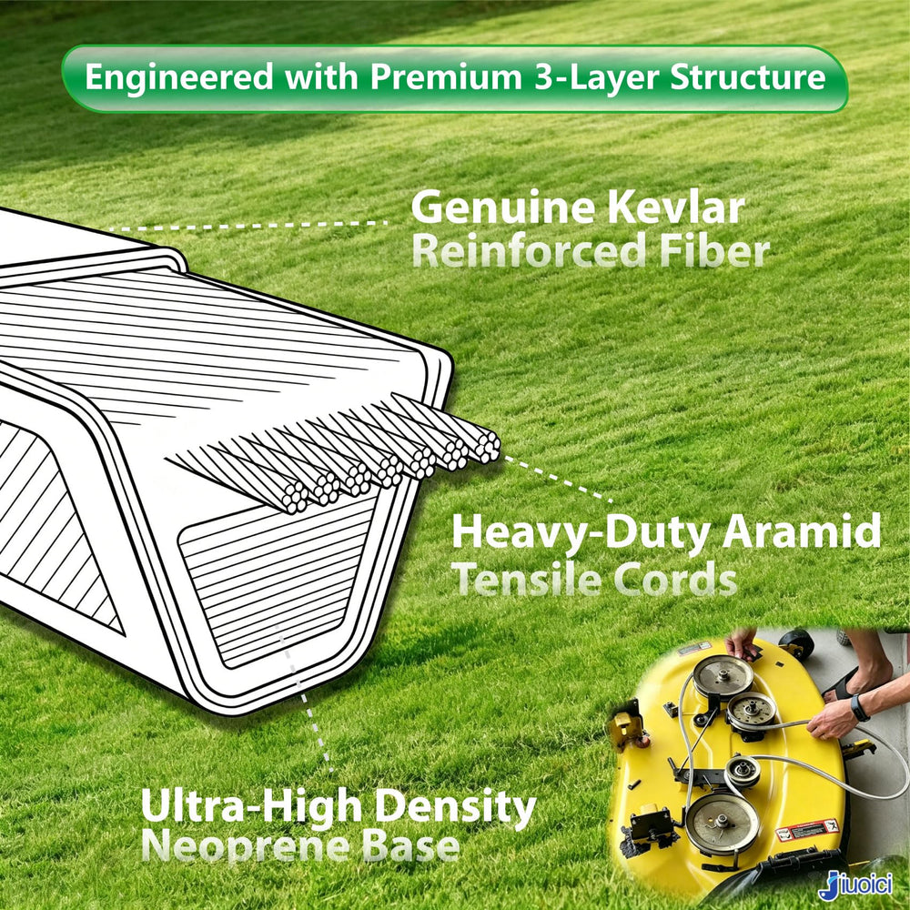 jiuoici GX20072 mower deck belt side view