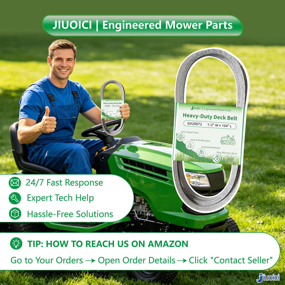 jiuoici GX20072 mower deck belt with specifications