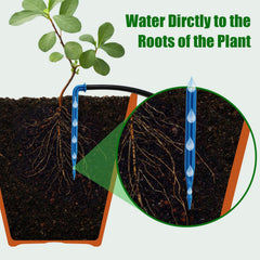 JIYANG Solar Drip Irrigation Kit with 20 drip stakes